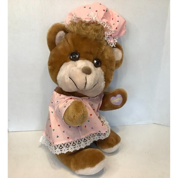 Vintage Fisher Price Sleepy Time Bedtime Bear Plush Animal Girl 16" NO Sound - Picture 1 of 4